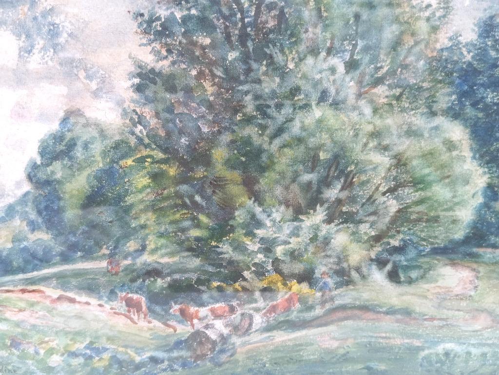 1 tableau HAZLEDINE ALFRED 1943 (1876-1957), Enlèvement ou Envoi