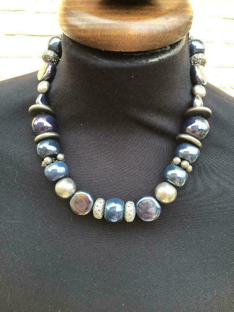 Titto blauw halssnoer, Enlèvement ou Envoi, Neuf, Bleu