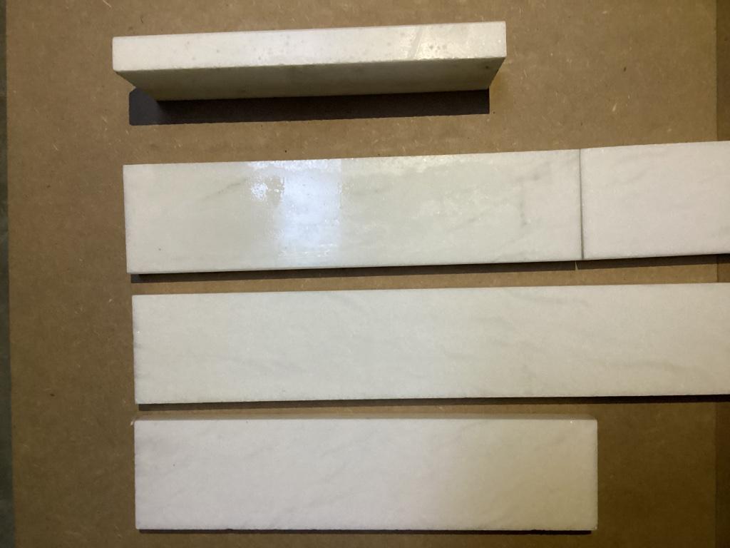 Witte marmeren plinten Carrara, Antiek en Kunst, Ophalen