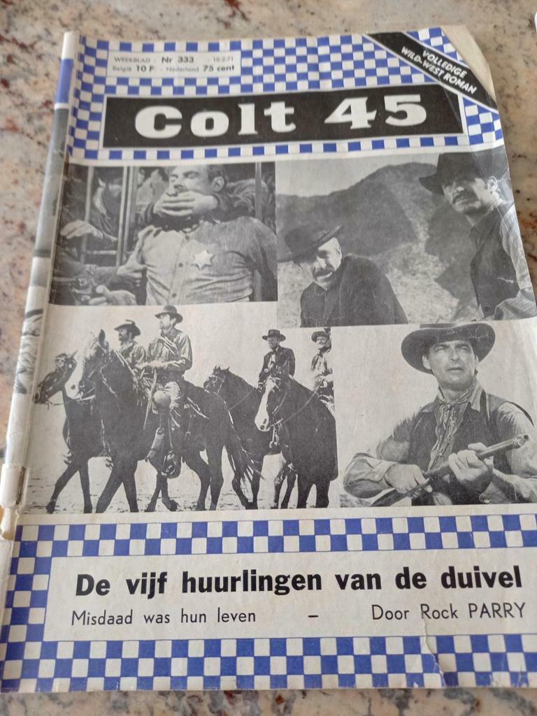 colt 45 ,wild-west roman  nr 333 ,en 884., Verzamelen, Ophalen of Verzenden