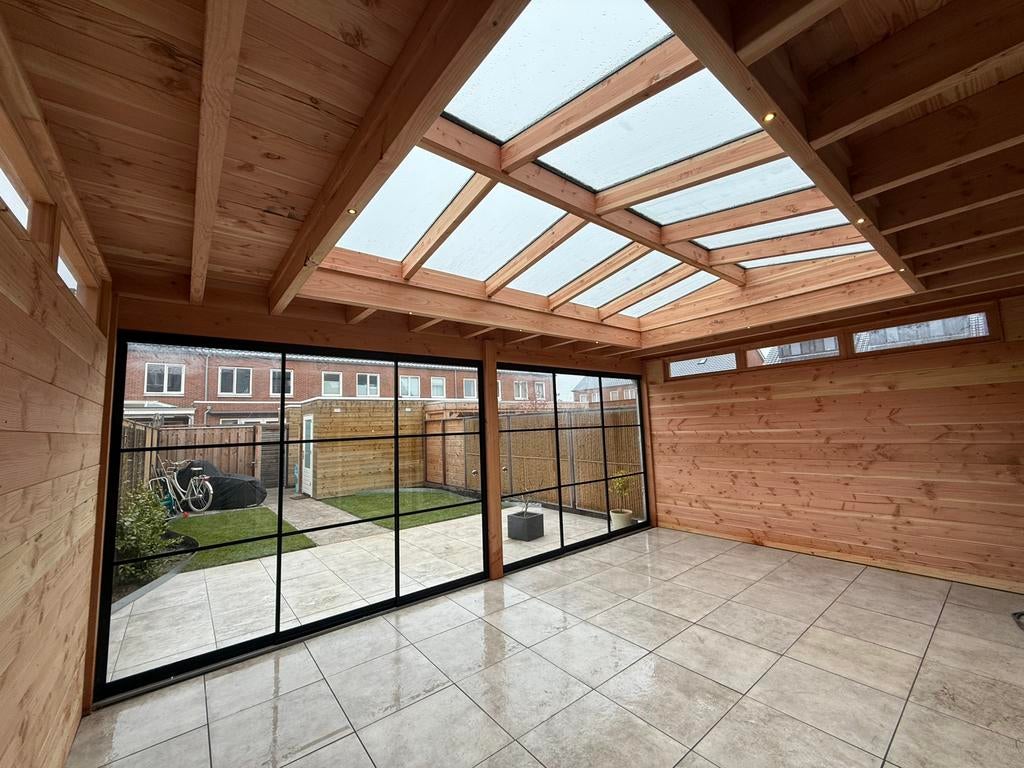Douglas overkappingen, lichtstraten en glazen schuifwanden, Tuin en Terras, Overkappingen, Verzenden, Nieuw, Veranda