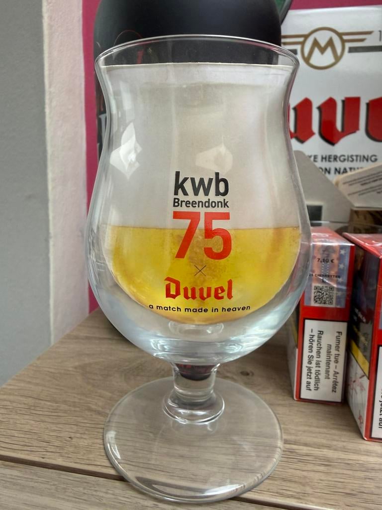 Verre Duvel KWB 75 Breendonk, Enlèvement ou Envoi, Neuf, Verre ou Verres, Duvel
