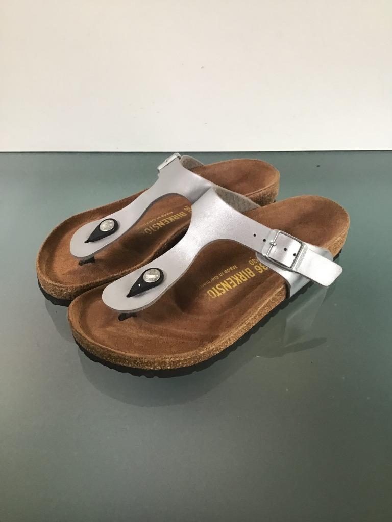 Gratis Verzenden | Birkenstock Nieuwe zilveren slippers 36, Slippers, Overige kleuren, Verzenden, Nieuw