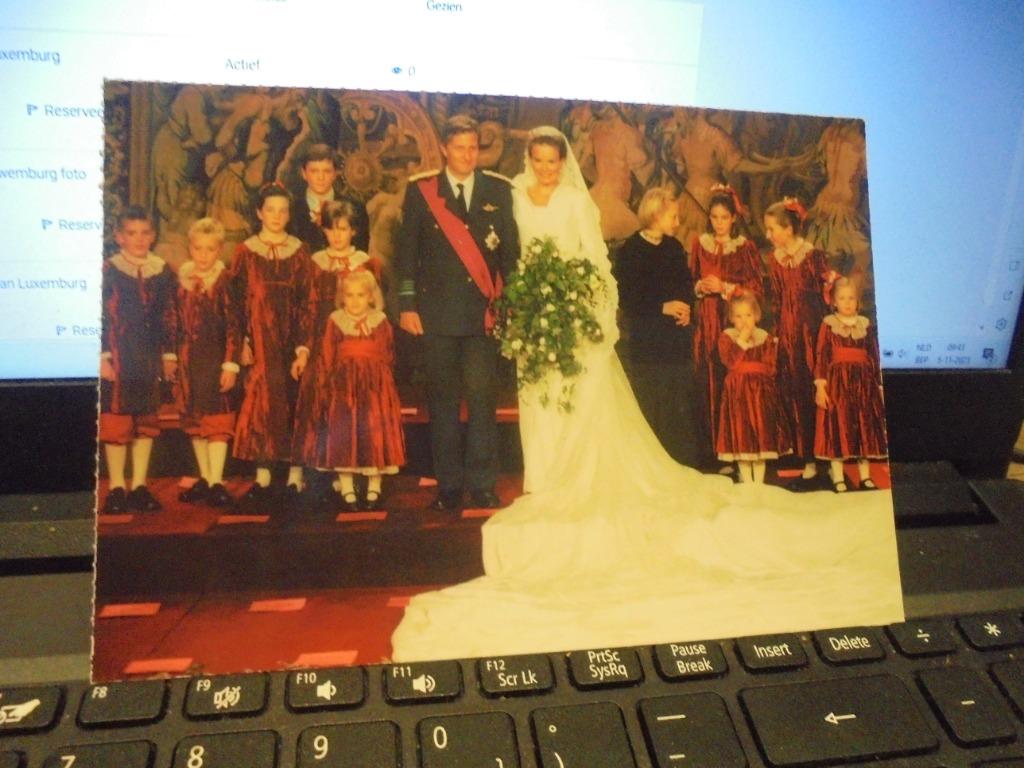 huwelijk Filip en Mathilde, Enlèvement ou Envoi, Comme neuf, Carte, Photo ou Gravure