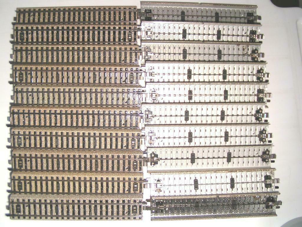 5106 MÄRKLIN HO - 20 x RECHTE RAILS/VOIES DROITS Q2 MARKLIN, Wisselstroom, Gebruikt, Rails, Ophalen of Verzenden