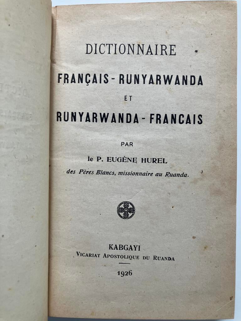 Dictionnaire Français - Runyarwanda & Runyarwanda - Français, Enlèvement ou Envoi, Français