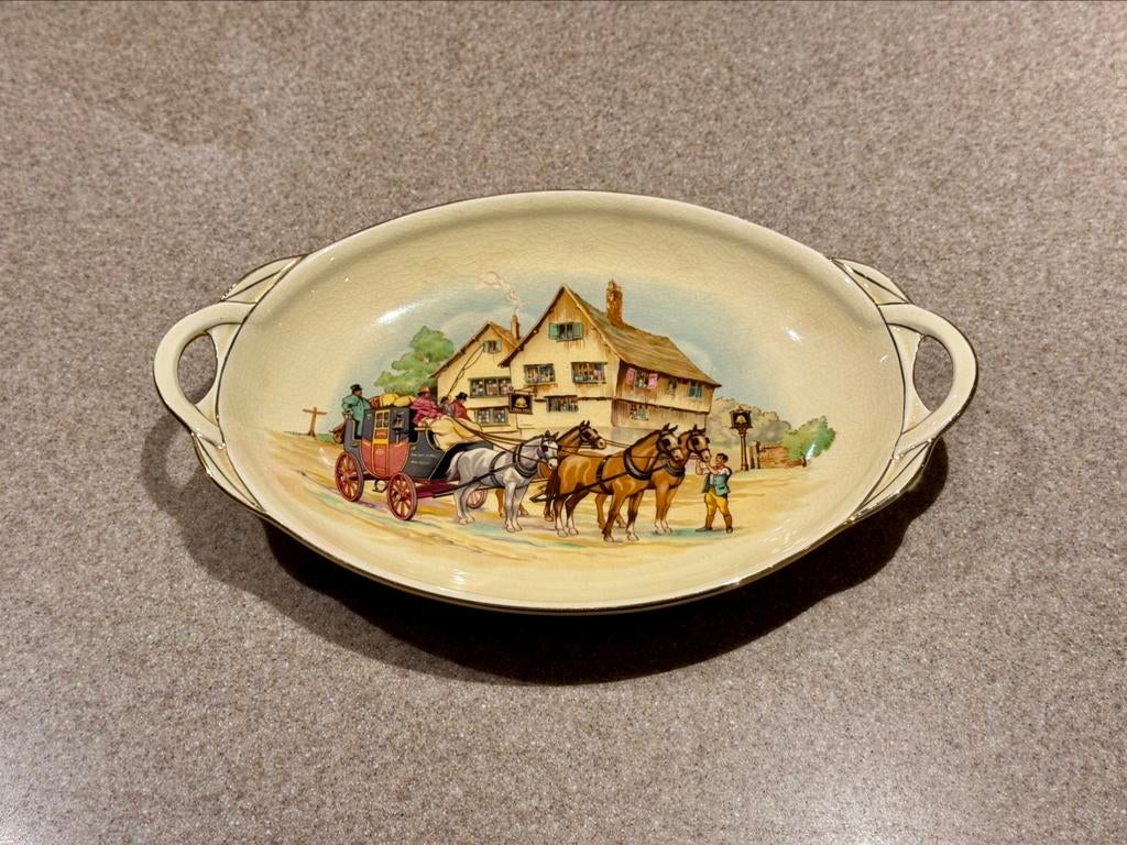 “Royal Winton Grimwades” hand painted “happy days” schaaltje, Antiek en Kunst, Ophalen