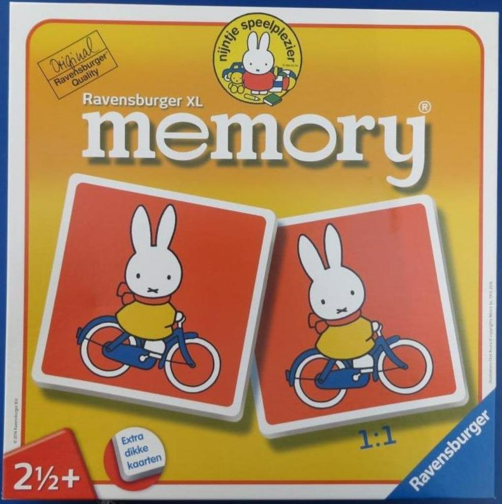 Nijntje memory XL Ravensburger, Trois ou quatre joueurs, Enlèvement ou Envoi, Utilisé, Ravensburger