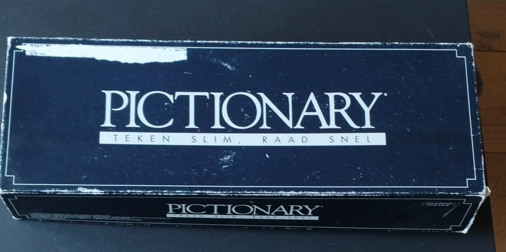 Pictionary bordspel, Hobby en Vrije tijd, Gezelschapsspellen | Bordspellen, Gebruikt, Ophalen of Verzenden
