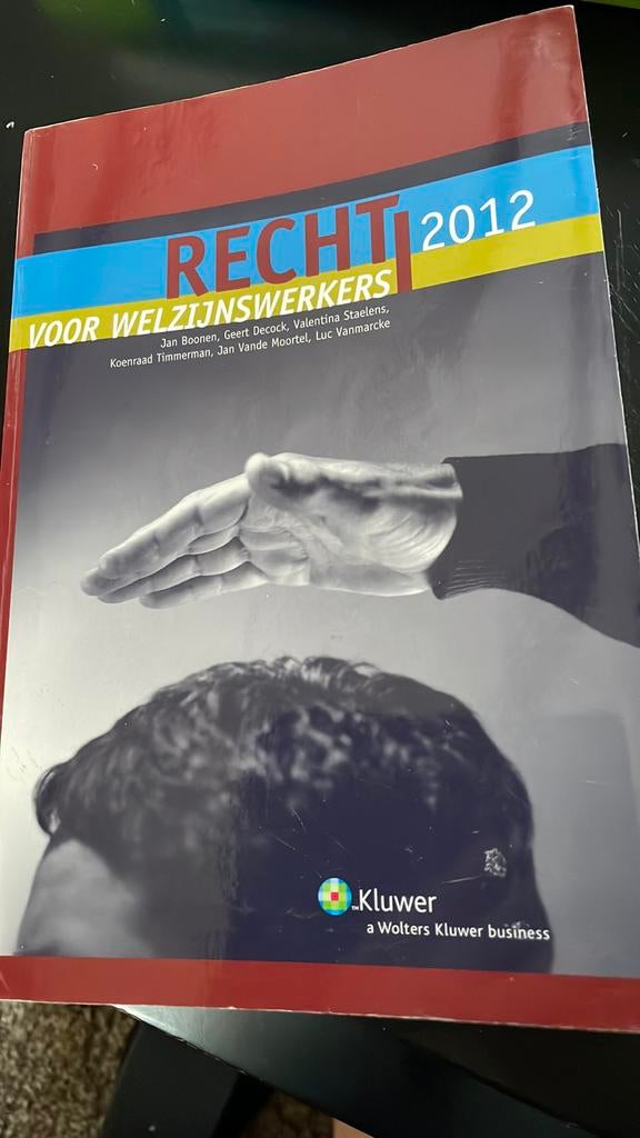 Recht 2012 voor welzijnswerkers, Boeken, Ophalen of Verzenden, Zo goed als nieuw