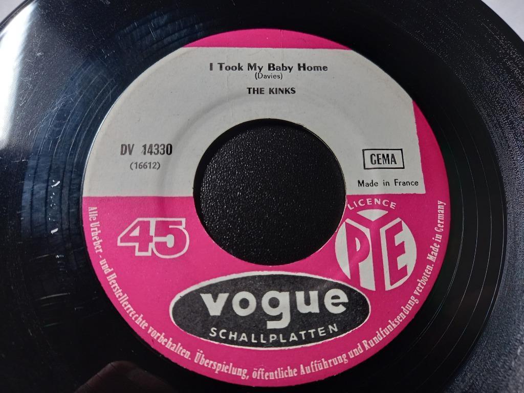 The Kinks ‎– I Took My Baby Home / Long Tall Shorty '7, Enlèvement ou Envoi, Single, Autres genres, Utilisé