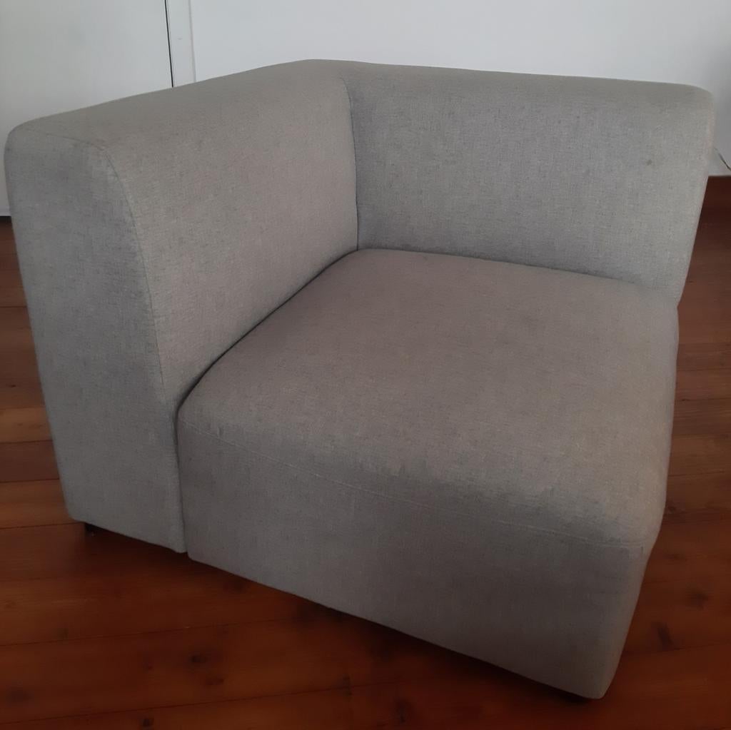 Canapé modulable de coin gris clair, Enlèvement