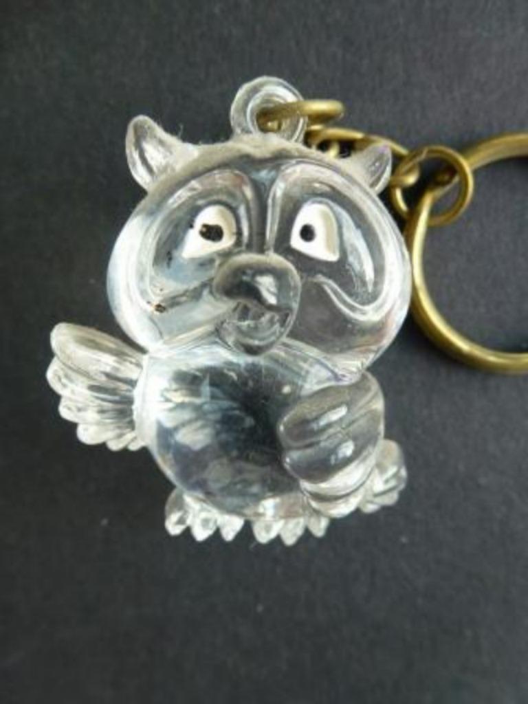 porte-clés hibou translucide, Enlèvement ou Envoi, Utilisé, Animal et Nature