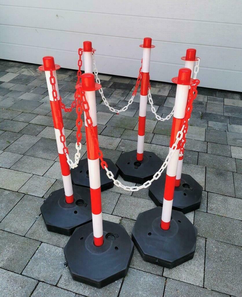 Afzettingen Barrièrepaal Kettingenbarrière Slagboomketting, Jardin & Terrasse, Clôtures de jardin, Enlèvement ou Envoi, Neuf, Synthétique