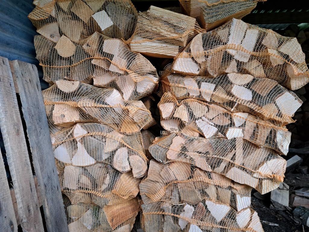 Bois de chauffage en Sacs, Tuin en Terras, Brandhout, Blokken, Essenhout, Ophalen