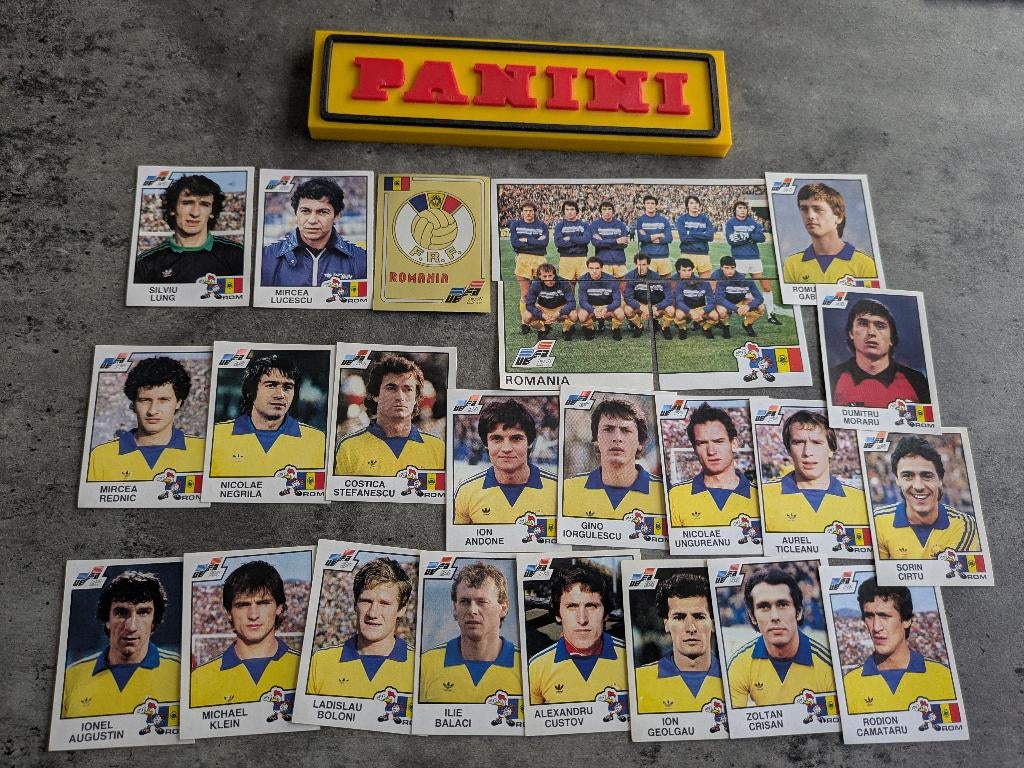 PANINI VOETBAL STICKERS EURO 84 ROMANIA 25x zeldzaam, Verzenden, Nieuw