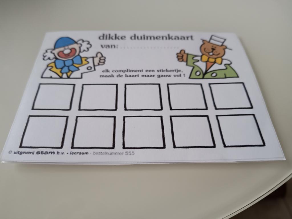 beloningssysteem, dikke duimen verdienen, Kinderen en Baby's, Speelgoed | Educatief en Creatief, Ophalen, Zo goed als nieuw