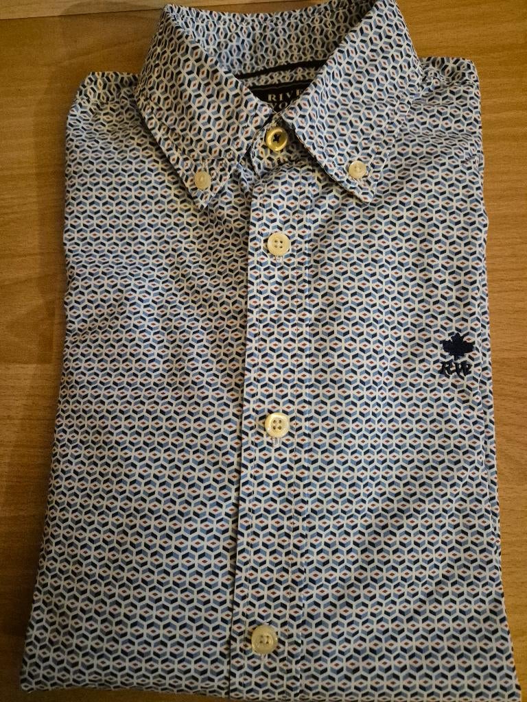 Hemdje maat 12 jaar Nieuwstaat, Kinderen en Baby's, Kinderkleding | Maat 152, Overhemd of Blouse, Ophalen of Verzenden, Zo goed als nieuw