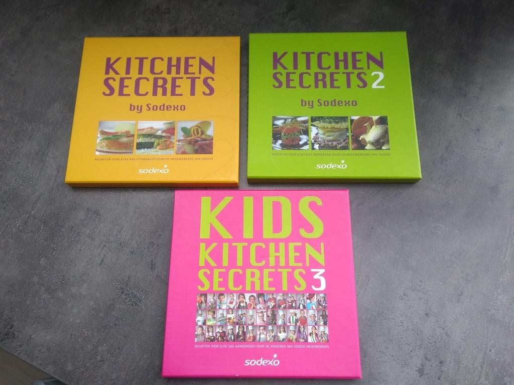 kitchen secrets kookboeken set van 3, Enlèvement ou Envoi