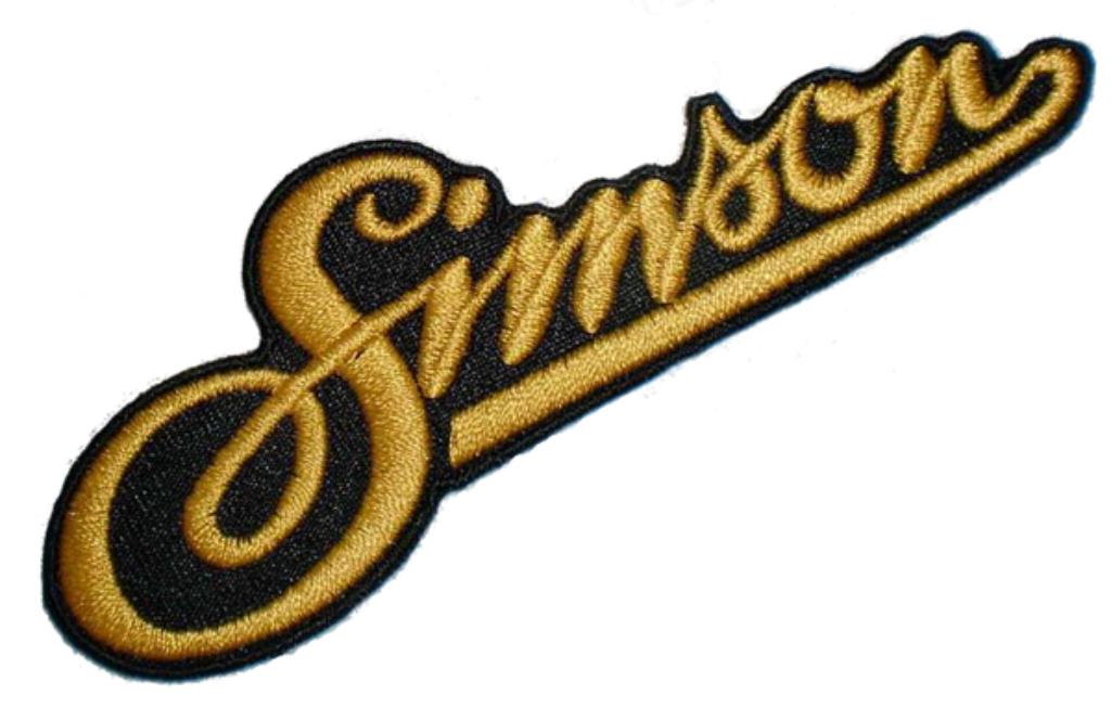 Patch thermocollant Simson - 117 x 44 mm, Motos, Enlèvement ou Envoi, Neuf