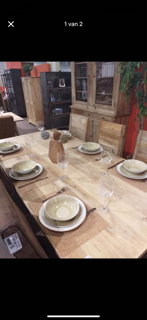 Heel mooie teak tafel 200x100x75, Maison & Meubles, Tables | Tables à manger, Enlèvement, Comme neuf