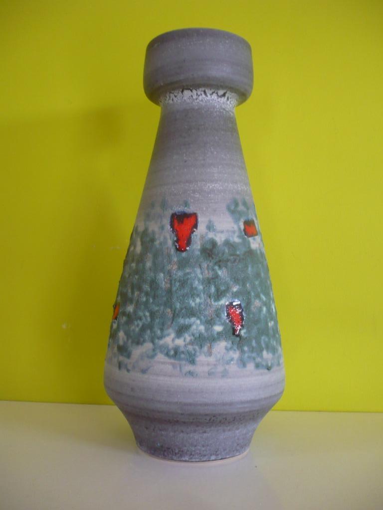 prachtige vintage fat lava vaas Dümler & Breiden West-Germ, Antiquités & Art, Antiquités | Vases, Enlèvement ou Envoi