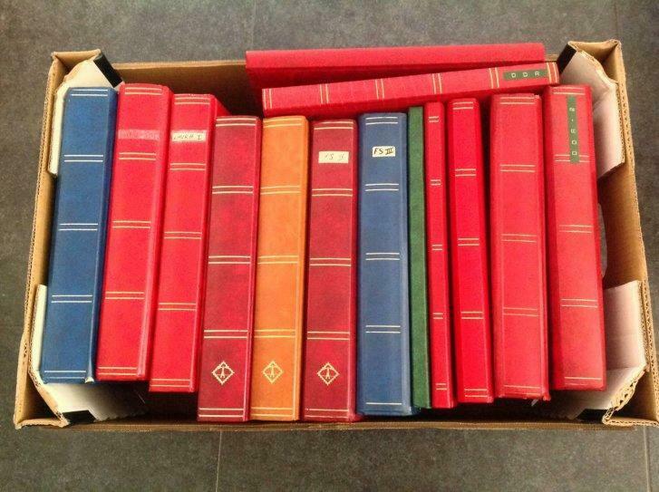 Lot lege postzegelboeken, Postzegels en Munten