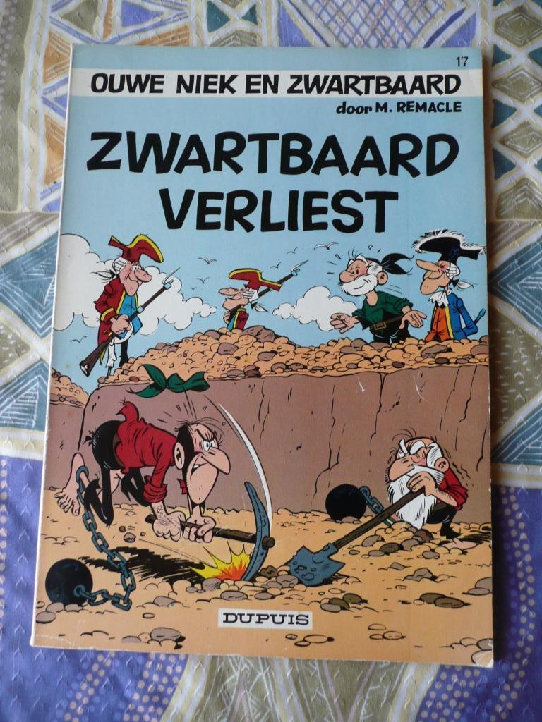 OUWE NIEK EN ZWARTBAARD 17 "ZWARTBAARD VERLIEST" - 1 DRUK, Boeken, Gelezen, Remacle, Eén stripboek, Ophalen of Verzenden