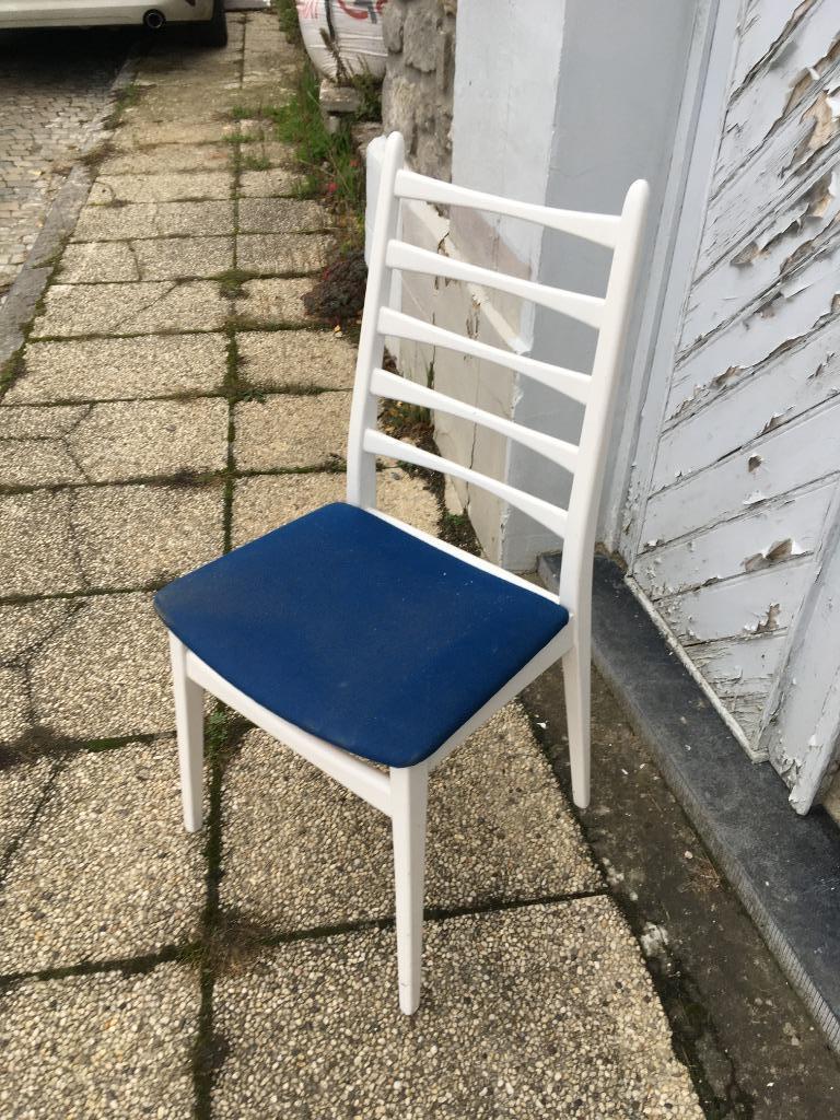 vintage stoel, Ophalen, Gebruikt, Wit, Sixties
