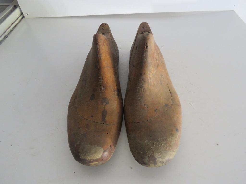 Paar Oude schoenleesten maat 40, Antiek en Kunst, Curiosa en Brocante, Ophalen of Verzenden