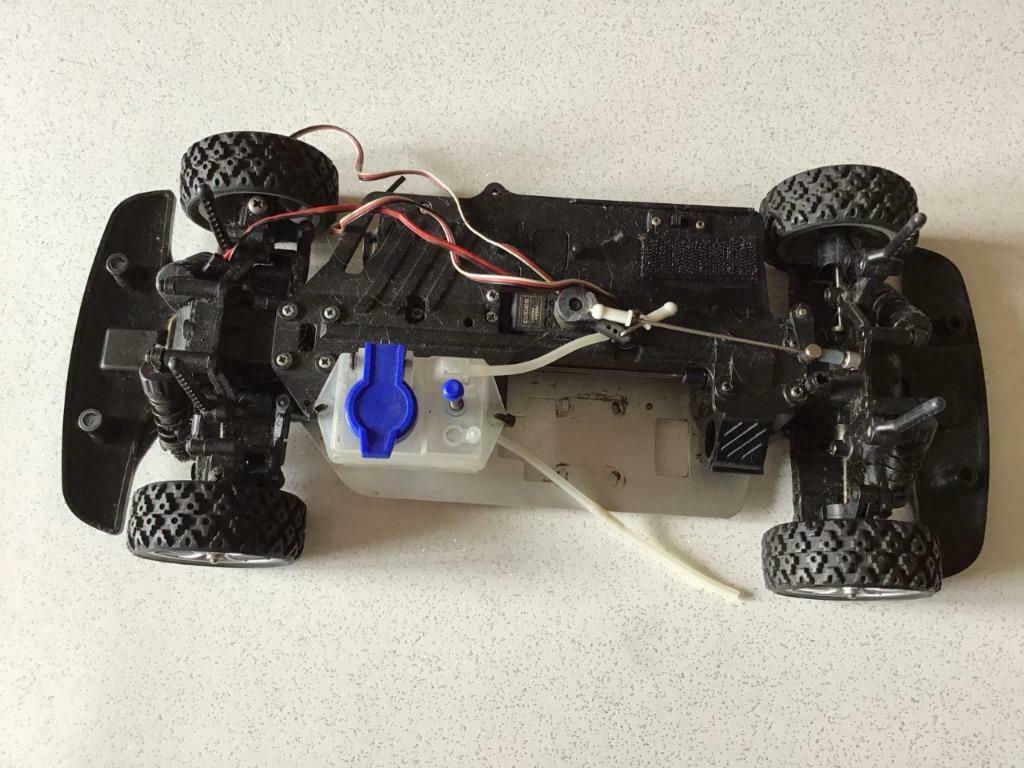 Châssis complet (roller) voiture rc essence, Ophalen, Gebruikt, Schaal 1:10, Auto onroad