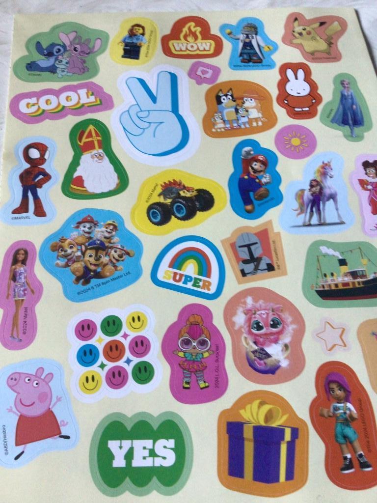 Stickervel pokemon,Martel,Disney,Lego,Lol enz, Verzamelen, Ophalen of Verzenden