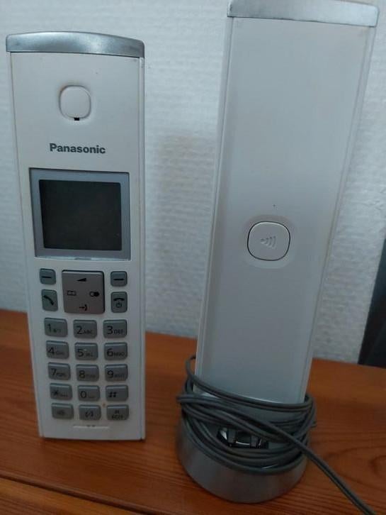 Téléphone panasonic blanc, Enlèvement, Comme neuf, 1 combiné