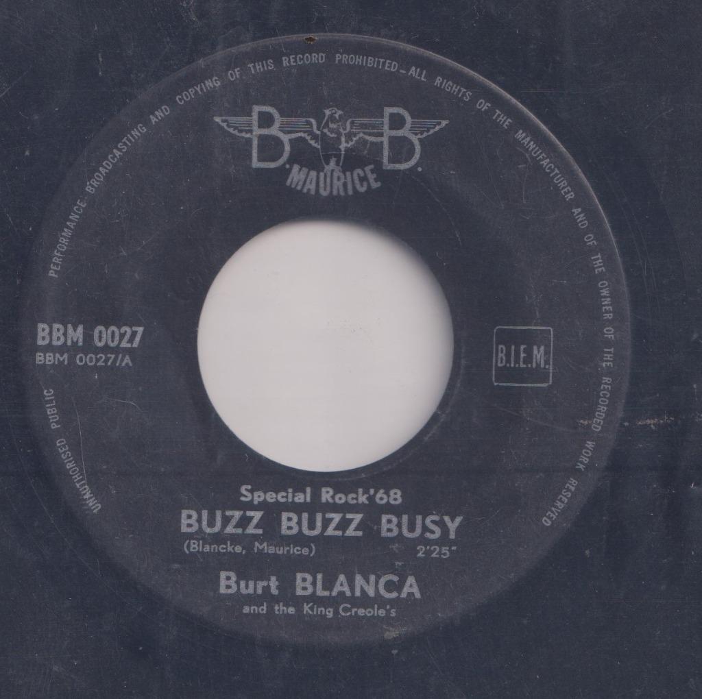 Burt Blanca – Buzz Buzz Busy / Long black jacket - Single, Enlèvement ou Envoi, Single, Utilisé, Pop