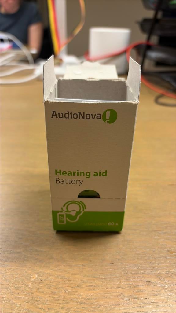 Audio nova batterijen gehoortoestel, Ophalen, Gebruikt