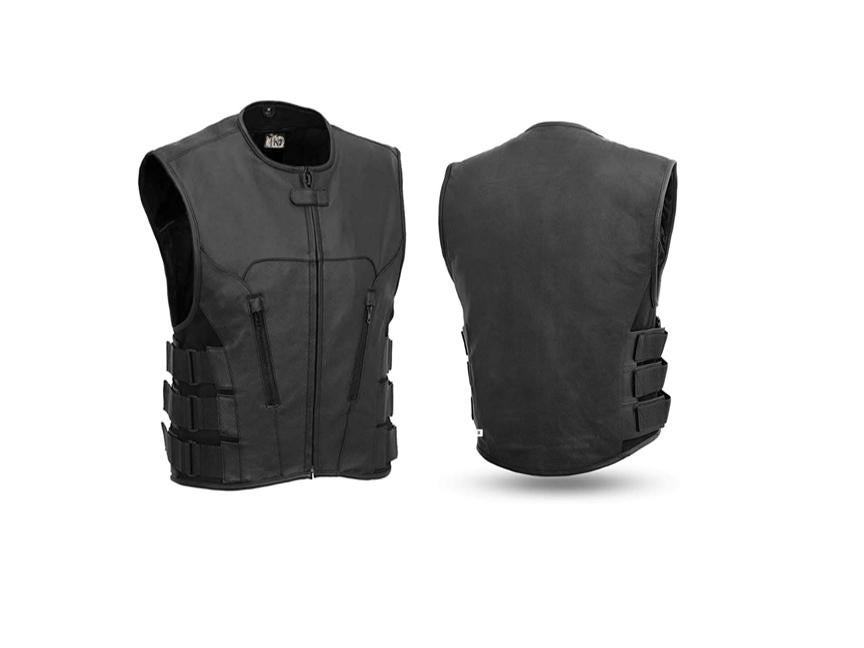 Gilet de moto en cuir neuf, Motos, Envoi, Neuf, avec ticket, Femmes, Manteau | cuir