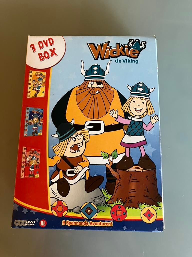 DVD-box 3 stuks Wickie de Viking, Cd's en Dvd's, Ophalen, Avontuur, Alle leeftijden, Boxset