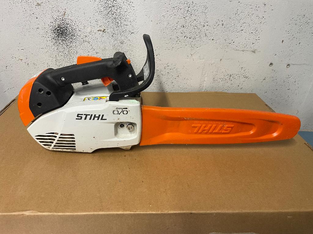 élagueuse tronçonneuse Stihl MS 150 TC, Bricolage & Construction, Tronçonneuse, 30 à 70 mm, Enlèvement, Utilisé