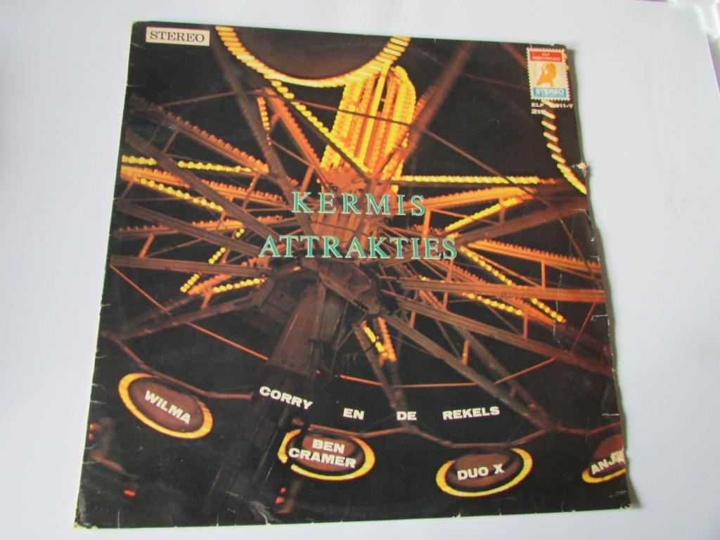 KERMIS ATTRACTIES met Ben Cramer, Corry en de Rekels ... LP, Ophalen of Verzenden, Gebruikt, 12 inch, Levenslied of Smartlap