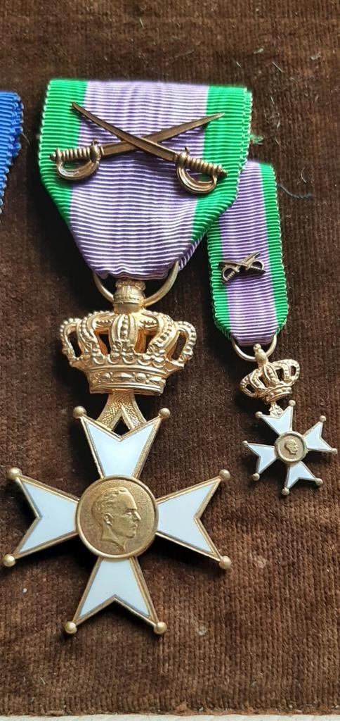 Leopold III Veteranenmedaille + korting, Verzamelen, Ophalen of Verzenden