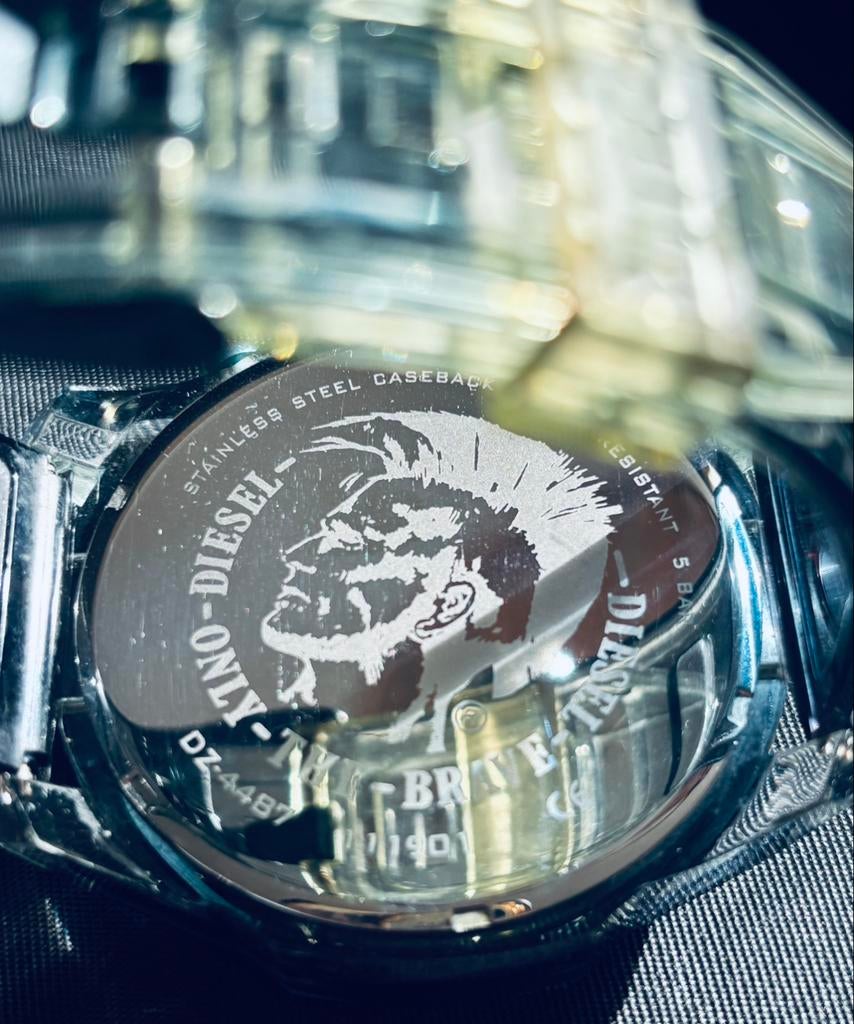 Diesel horloge DZ-4487, Handtassen en Accessoires, Horloges | Heren, Overige merken, Staal, Polshorloge, Kunststof