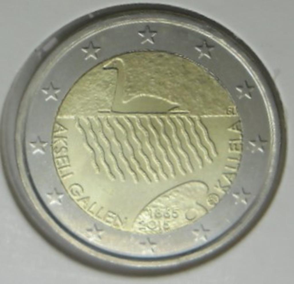 2 euro commémorative 2015 Finlande "GALLEN.". UNC !, Timbres & Monnaies, Naissance ou Mariage, Monnaie en vrac, 2 euros, Finlande