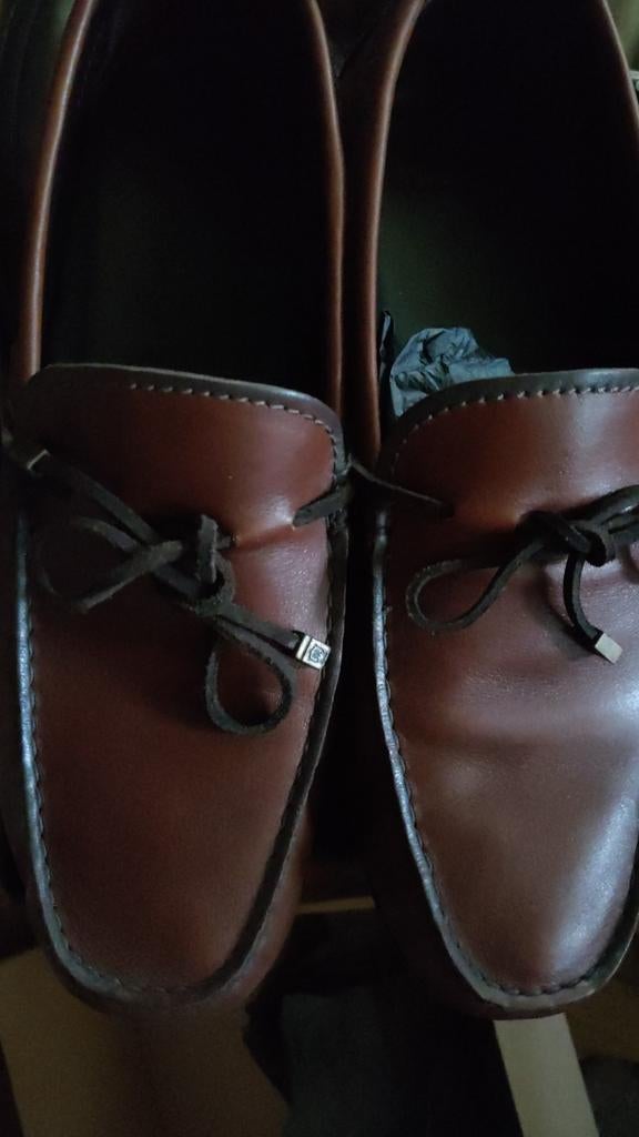 Massimo Dutti - Mocassins belges en cuir marron, pointure :, Neuf, Andere, Enlèvement ou Envoi, Brun