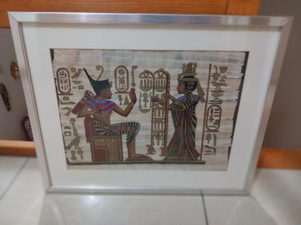 Papyrus 52cmx42cm, Enlèvement