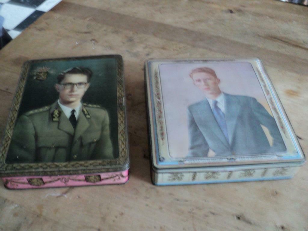blikken dozen afbeelding koning boudewijn vanaf 9 euro, Collections, Enlèvement ou Envoi