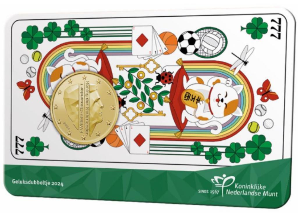 Coincard Geluksdubbeltje Nederland 2024, Ophalen of Verzenden