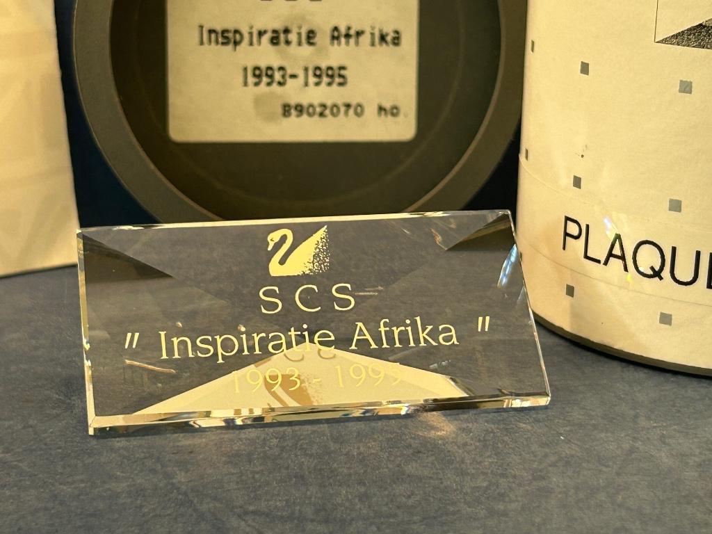 Swarovski SCS Titel Plaquette 1993-1995 Inspiratie Afrika, Verzenden, Nieuw, Figuurtje