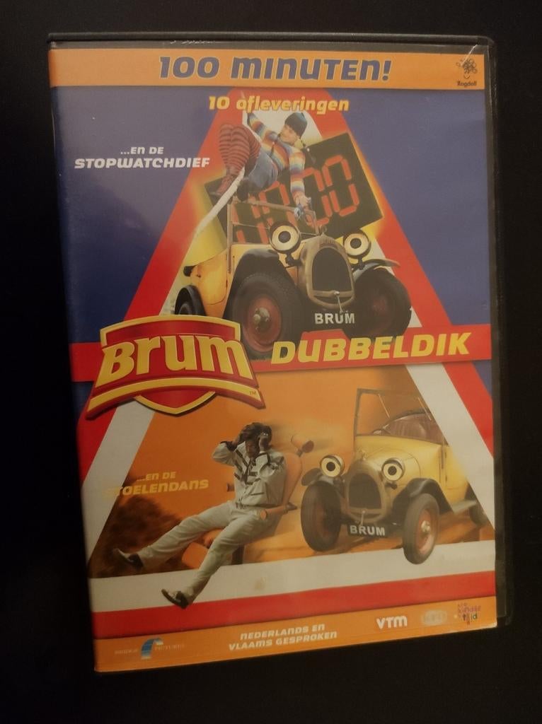 Dubbel dvd, Brum en de stopwatch + Brum en de stoelendans, Cd's en Dvd's, Ophalen of Verzenden, Zo goed als nieuw