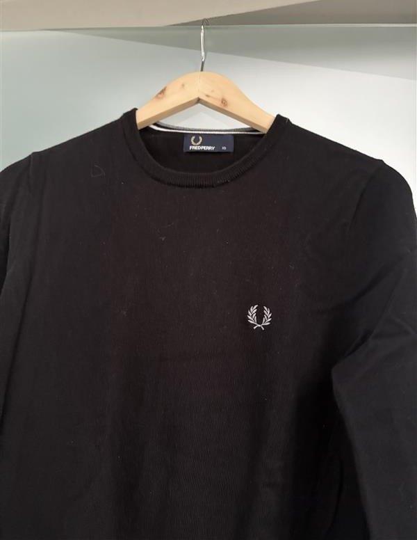 Fred Perry - Pull Pull en maille noir, FRED PERRY, Enlèvement ou Envoi, Comme neuf, Taille 46 (S) ou plus petite