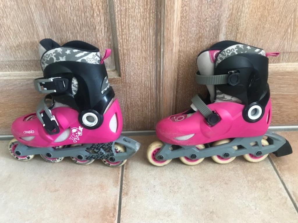Inline skates - maten 32/33/34 (nr3916), Sport en Fitness, Kinderen, Ophalen of Verzenden, Zo goed als nieuw, Inline skates 4 wielen